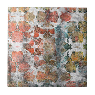 Antiker Grunge Vintage Alter Handgefertigter Wollt Fliese