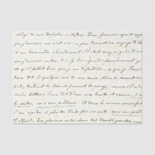 Antiker handgeschriebener Brief Seidenpapier