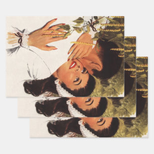 Antiker Heiratsantrag, Liebe und Romantik Geschenkpapier Set