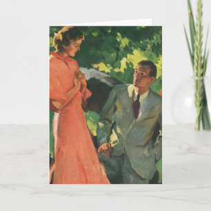 Antiker Heiratsantrag; Willst du mich heiraten? Karte