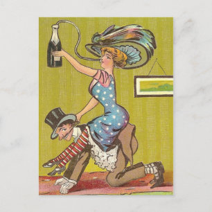 Antiker Humor Postkarte
