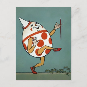 Antiker Humpty Dumpty Postkarte