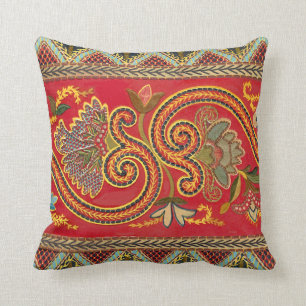 Antiker Imitatcrewel-Vintager eleganter Entwurf Kissen