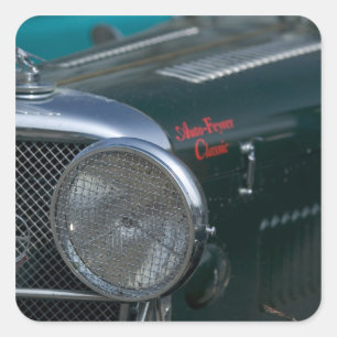antiker Jaguar Quadratischer Aufkleber