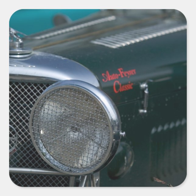 antiker Jaguar Quadratischer Aufkleber (Vorderseite)