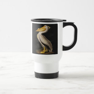Antiker John James Audubon Weißer Pelikan Küste Reisebecher