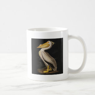 Antiker John James Audubon Weißer Pelikan Küste Tasse