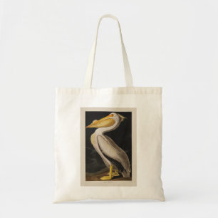 Antiker John James Audubon Weißer Pelikan Küste Tragetasche