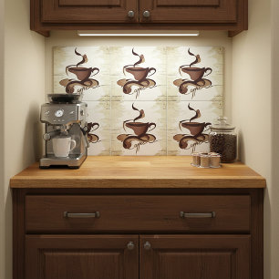 Antiker Kaffee Fliese