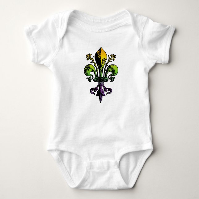Antiker Karneval Fleur Baby Strampler (Vorderseite)
