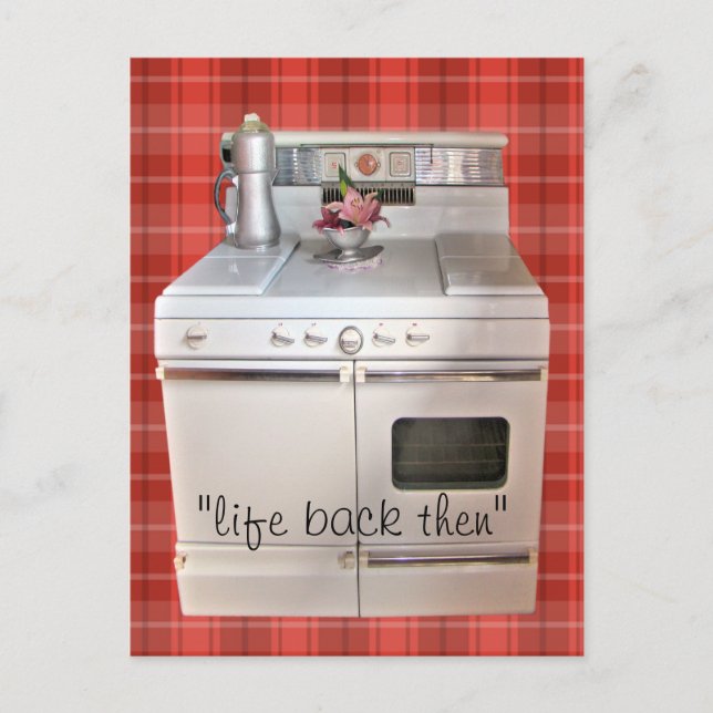 Antiker Kochherd Postkarte 31413 - anpassen (Vorderseite)