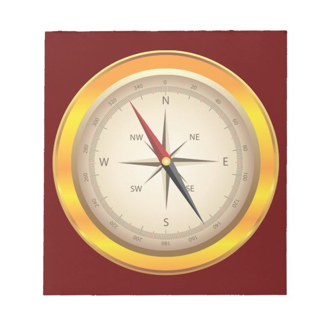 Antiker Kompass Notizblock (Vorderseite)