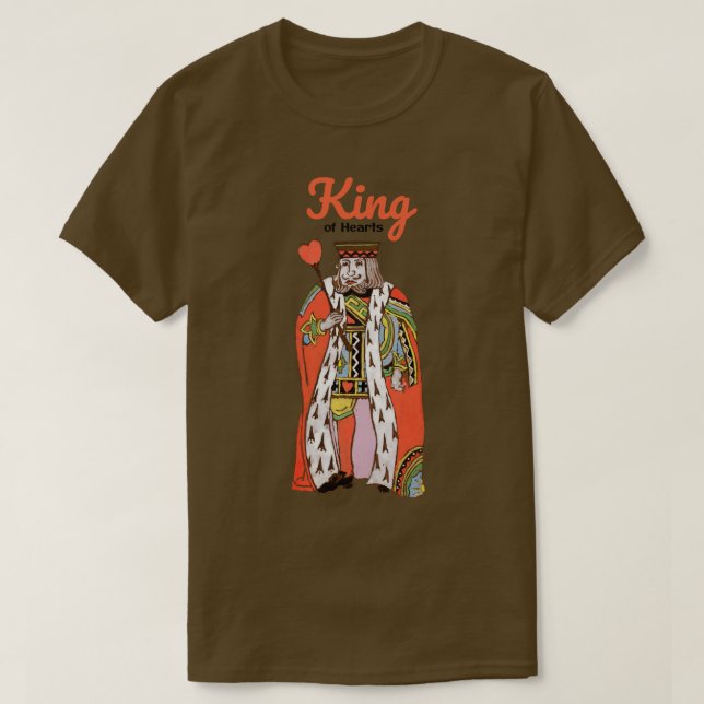 Antiker König der Herzen T-Shirt (Design vorne)