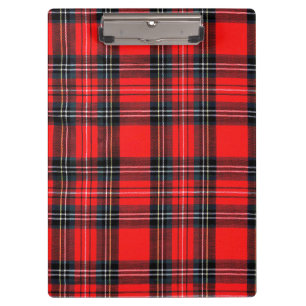 Antiker königlicher Tartan Klemmbrett