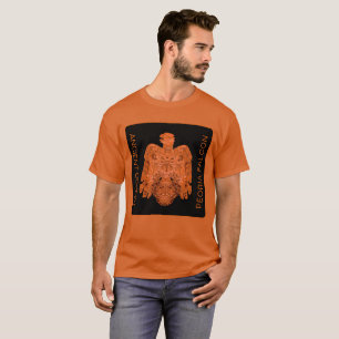 Antiker Kupfer-Peoria-Falke restauriert T-Shirt