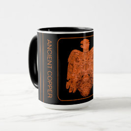 Antiker Kupfer Peoria-Falke Restaurierter Becher Tasse