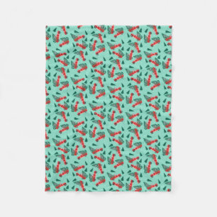 Antiker Lieferwagen LKW Weihnachtsbaum Pattren Fleecedecke