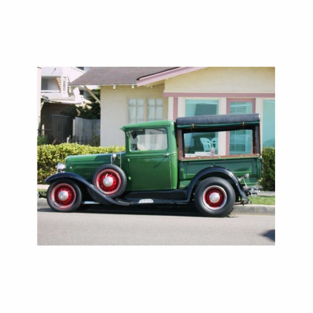 Antiker LKW - FOTOSCULPTUR Fotoskulptur Schlüsselanhänger (Vorne)