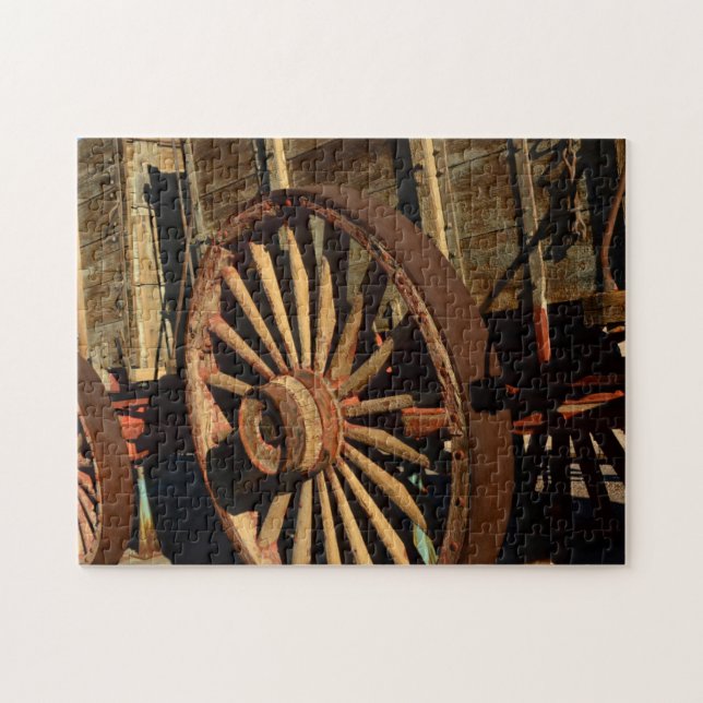 Antiker Maultierzuglastwagen Puzzle (Horizontal)