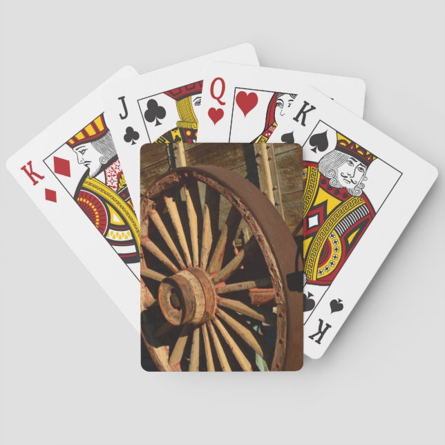 Antiker Maultierzuglastwagen Spielkarten (Rückseite)