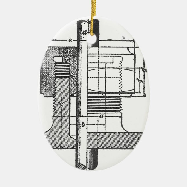 Antiker mechanischer Werkzeug-Ingenieur Keramik Ornament (Vorne)