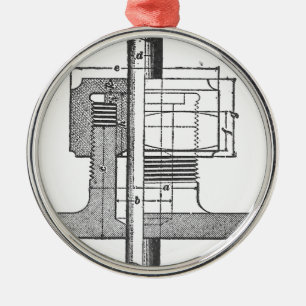 Antiker mechanischer Werkzeug-Ingenieur Silbernes Ornament
