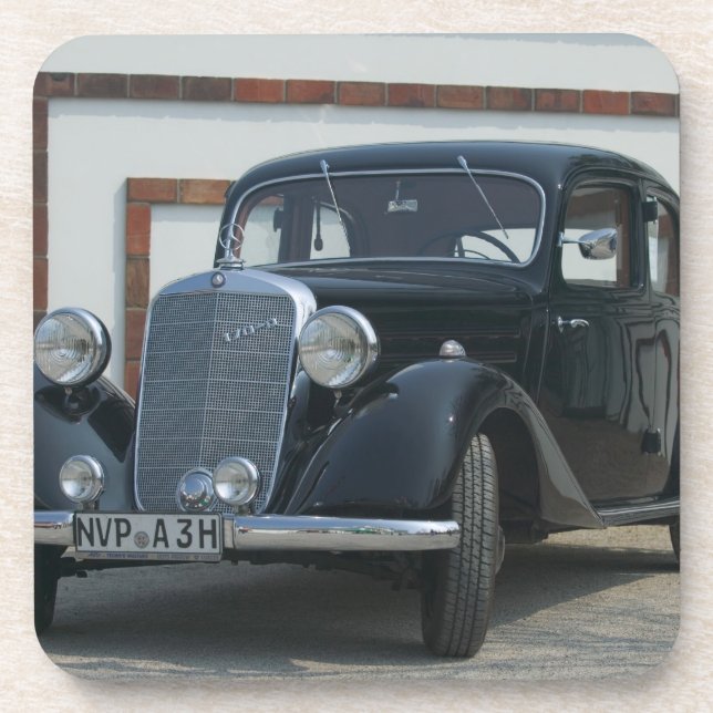 antiker Mercedes 3 Untersetzer (Vorderseite)