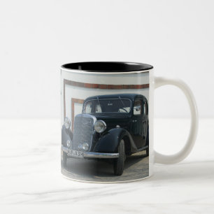 antiker Mercedes 3 Zweifarbige Tasse