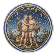 Antiker Mosaik-Zodiak Zwillinge 