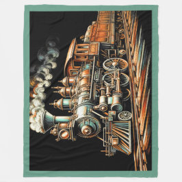 Antiker Motor Eisenbahn Fleecedecke