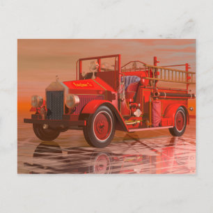 Antiker Motor Postkarte