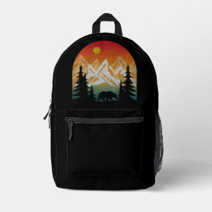 Antiker Naturbär Bedruckter Rucksack