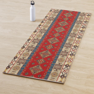 Antiker orientalischer türkischer roter osmanische yogamatte