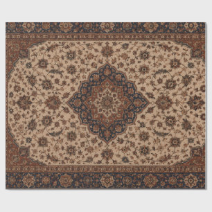 Antiker persischer floraler orientalischer Teppich Geschenkpapier
