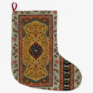 Antiker persischer reicher Teppich Eleganter Teppi Großer Weihnachtsstrumpf