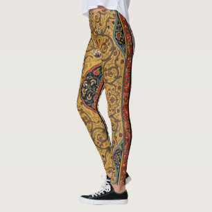 Antiker persischer reicher Teppich Eleganter Teppi Leggings