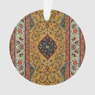 Antiker persischer reicher Teppich Eleganter Teppi Ornament