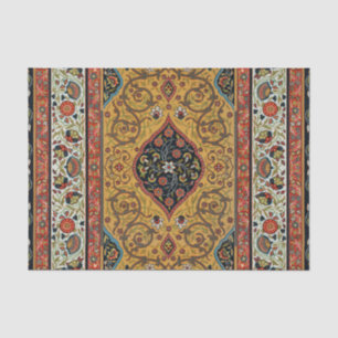 Antiker persischer reicher Teppich Eleganter Teppi Seidenpapier