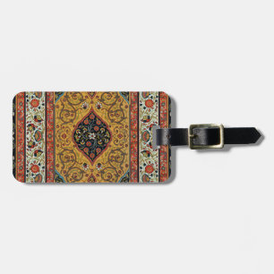 Antiker persischer Teppich Elegantes Design Gepäckanhänger