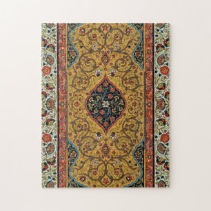 Antiker persischer Teppich Elegantes Design Puzzle