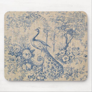 Antiker Pfau Toile Mousepad
