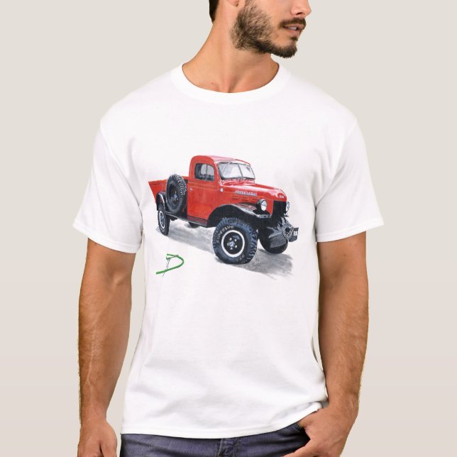 Antiker Power-Lastwagen-LKW T-Shirt (Vorderseite)