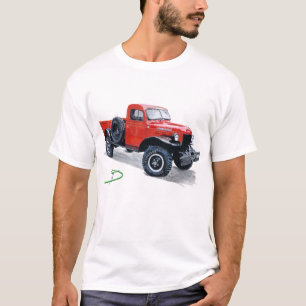 Antiker Power-Lastwagen-LKW-Wecker-T - Shirt