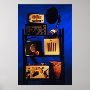 Antiker Radio Poster