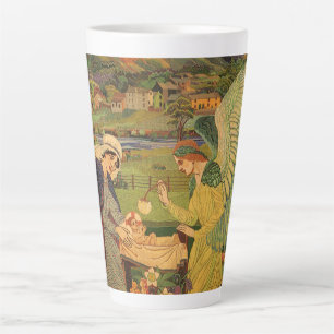 Antiker religiöser Wandteppich mit Jesus Christus Milchtasse