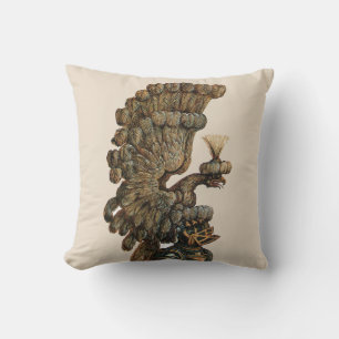 ANTIKER RITTERHELM MIT ADLER KISSEN