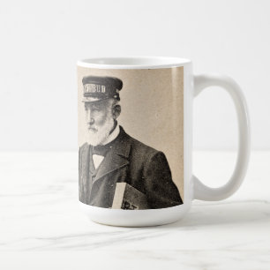 Antiker romantischer Postbote Tasse