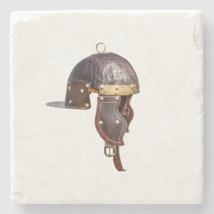 Antiker römischer Militärhelm Steinuntersetzer