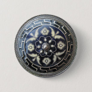 Antiker Schmuck - Blumepin-/broschenknopf Button