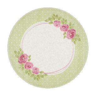 Antiker Shabby Chic Rosen Rahmen Schneidebrett